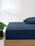 Navy blue deep fitted sheet, imported from the UK