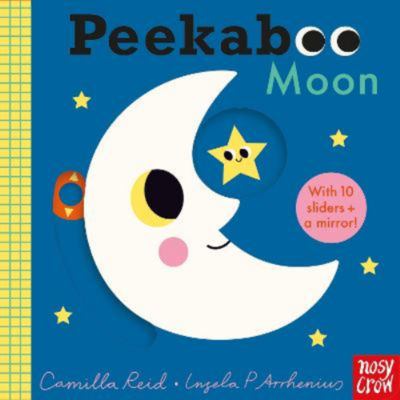 Peekaboo Moon interactive board book for babies, imported from the UK