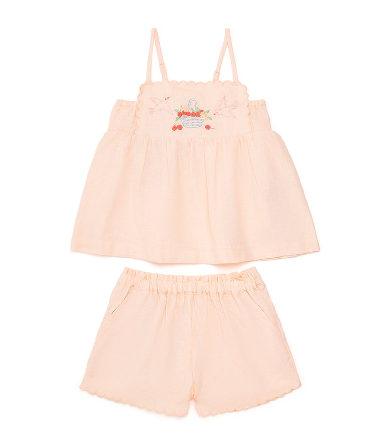 Gingersnaps Linen-Blend Hinata Dress and Shorts Set (6-36 Months)