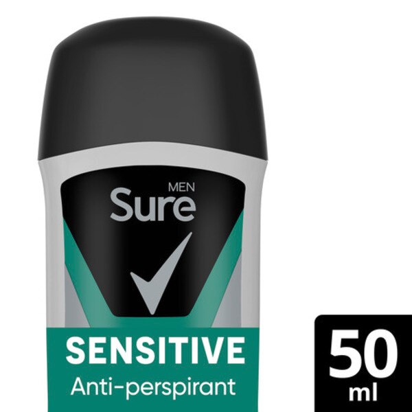 Sure Men Sensitive Antiperspirant Deodorant Stick 50ml GOODS Superdrug