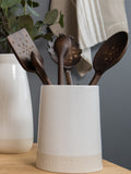 Artisan Street white utensil jar - British product