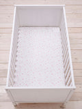 Silentnight 2 Pack Pink Stars Safe Nights Cot 100% Fitted Sheets