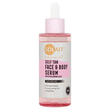 Solait Self Tan Face & Body Serum with Hyaluronic Acid Gradual Tanning Serum 100ml