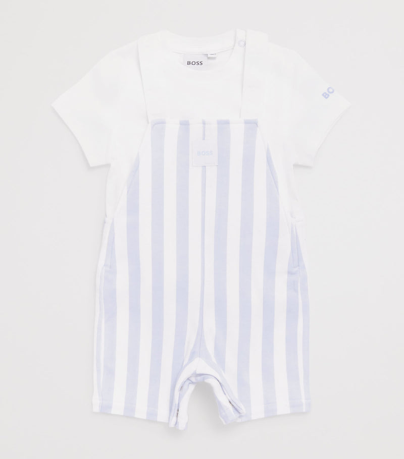 BOSS dungarees and T-shirt set for infants 1-18 months - British product