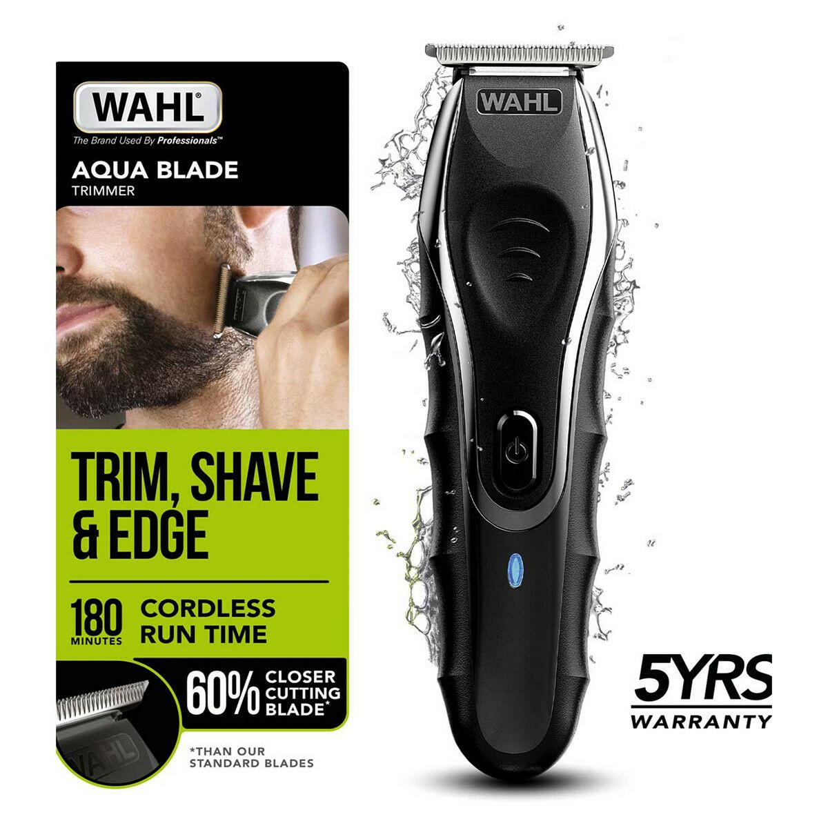 Wahl Trimmer Kit Aqua Blade Rechargeable Men's Toiletries Boots