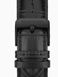 Sekonda Black Midnight 44mm Analogue Watch With Case And Leather Upper Strap With Dial