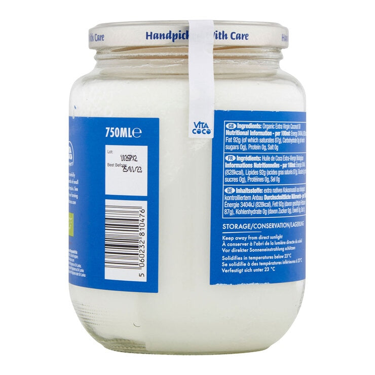 Vita Coco organic virgin coconut oil 750ml (British brand)