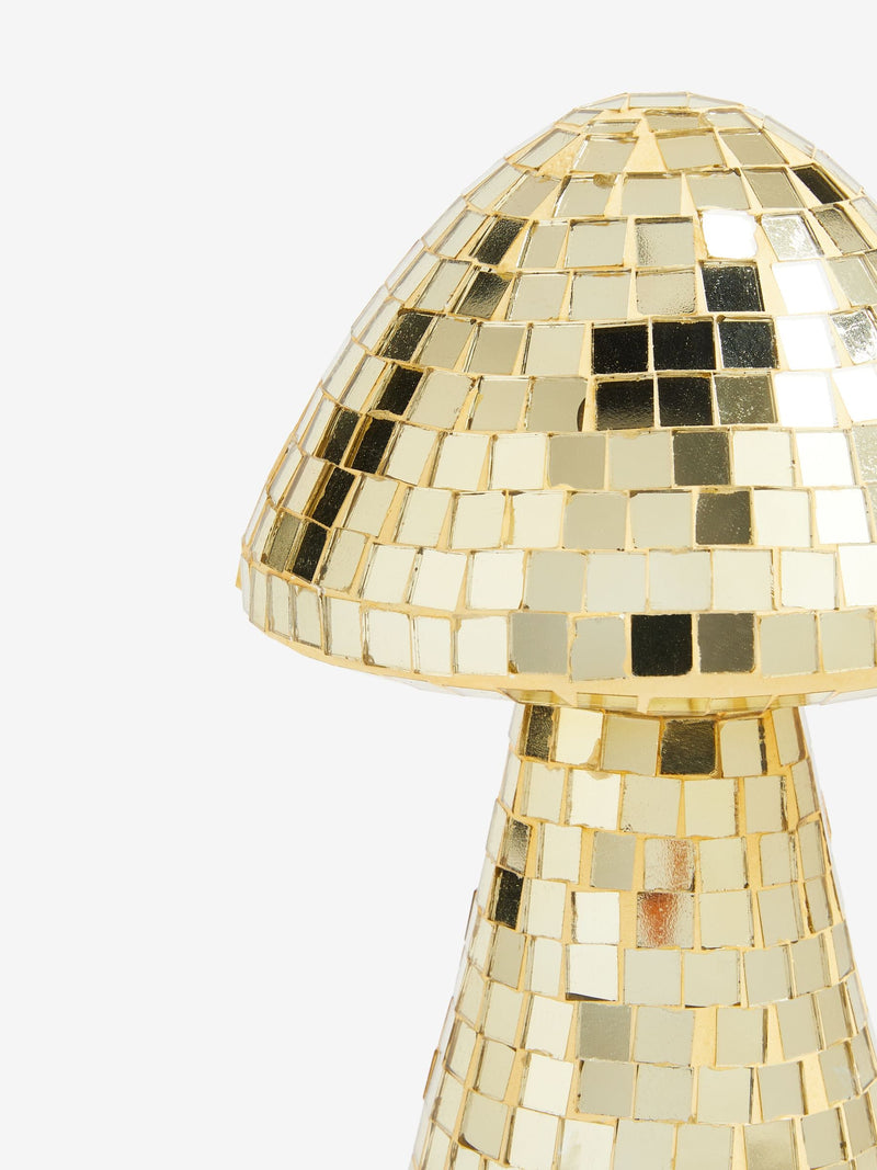 Rockett St George gold mushroom ornament 20cm x 13cm x 13cm, imported from the UK