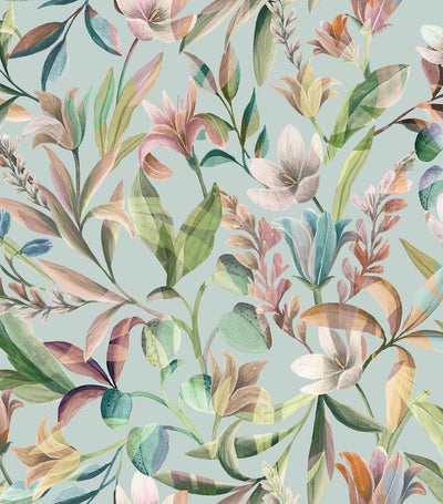 Super King Flat Sheet with Floral Print, 280cm x 290cm