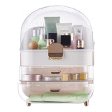 Livingandhome Large Dustproof Makeup Organizer White 26.5cm x 34.5cm
