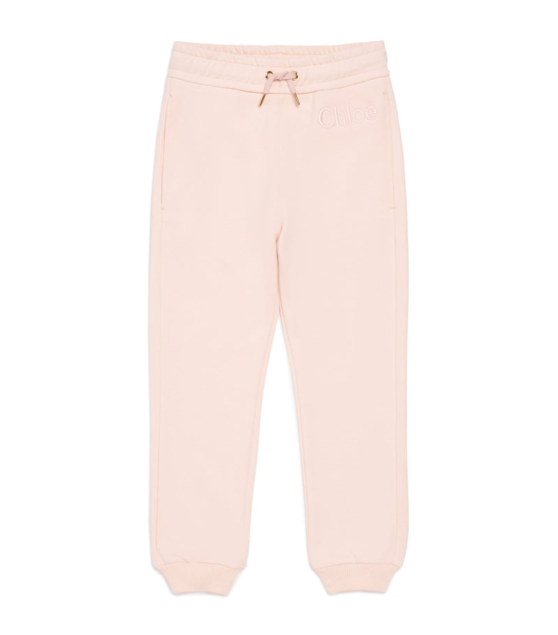 Chloé Kids Cotton Logo Sweatpants (4-14 Years)