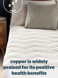Silentnight White Wellbeing Copper mattress topper (British brand)