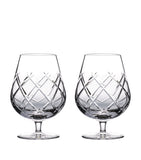 Waterford set of two Olann brandy balloon glasses, 510ml capacity (British brand)