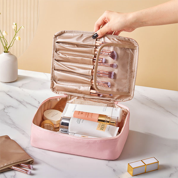Livingandhome Portable Travel Makeup Bag Large Polyester Case, UK version