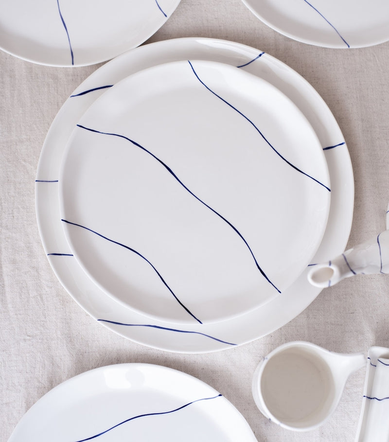 FELDSPAR Stripe dinner plate 28.5cm - British product