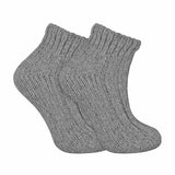 Sock Snob Ladies Chunky Knit Wool Ankle Boot Socks Size 4-8 UK