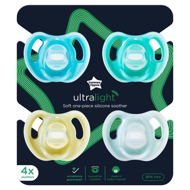 Tommee Tippee Dummies 6-18m Blue 4 pack 4 per pack - McGrocer