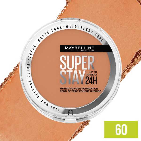 Maybelline SuperStay Hybrid Powder Foundation shade 60, imported from the UK