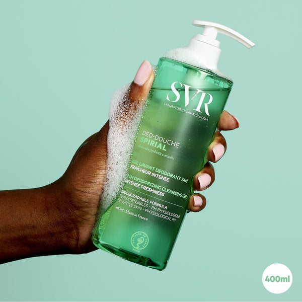 SVR Spirial deodorising shower gel 400ml (British brand)
