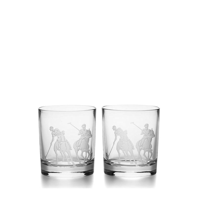 Ralph Lauren Home Garrett Old Fashioned Glasses Set of 2 370ml, imported from the UK
