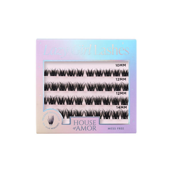 House of Amor false eyelashes Midnight 40 clusters, UK version