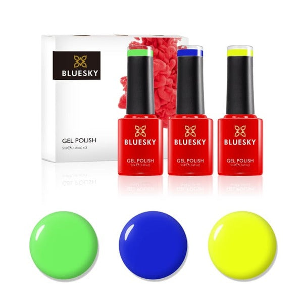 Bluesky gel nail polish trio set 5ml - British product