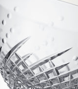 Crystal Bowl with Karo and Olive Cut Patterns, 15cm Width and 9cm Height