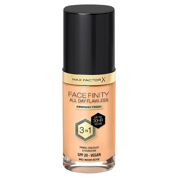 Max Factor Facefinity Foundation Warm Beige, imported from the UK