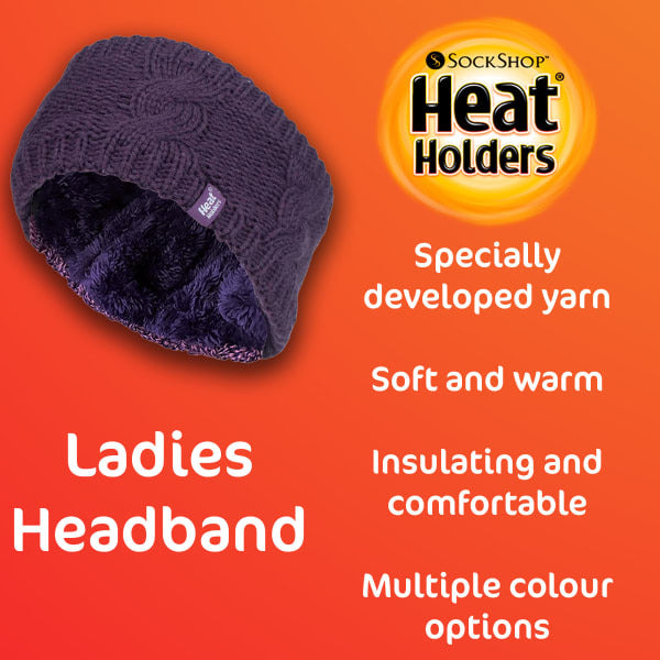 Heat Holders fleece lined thermal headband One Size, imported from the UK