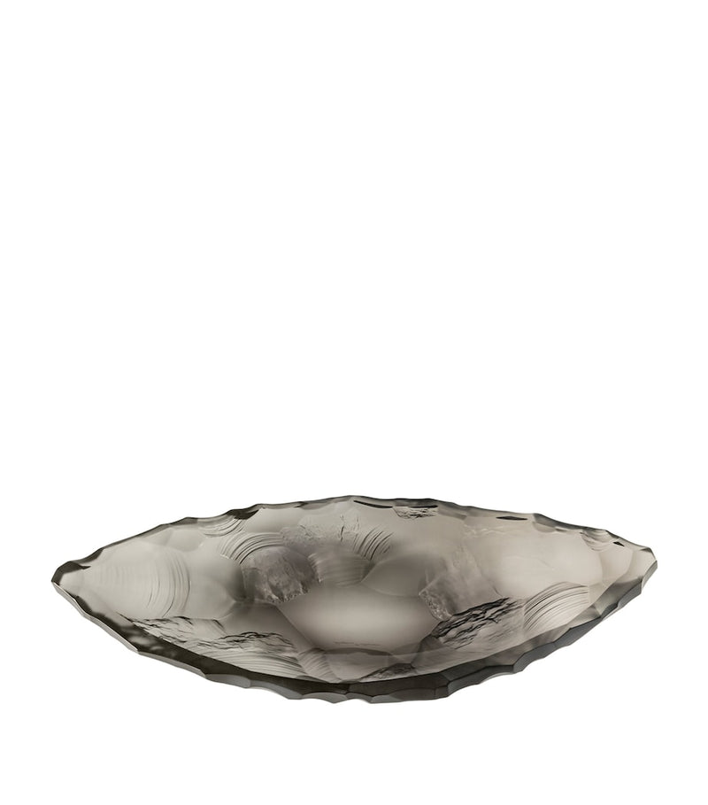 Lalique Medium Crystal Silex Bowl 46cm, UK version