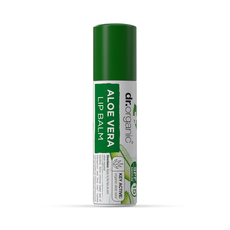 Dr Organic Aloe Vera Lip Balm SPF 15 5.7ml - British product