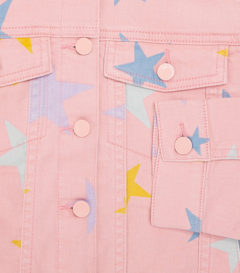 Stella McCartney kids star patch denim jacket for ages 3-14 years (British brand)