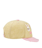 Miki House cotton cap with adjustable strap and appliqués, imported from the UK