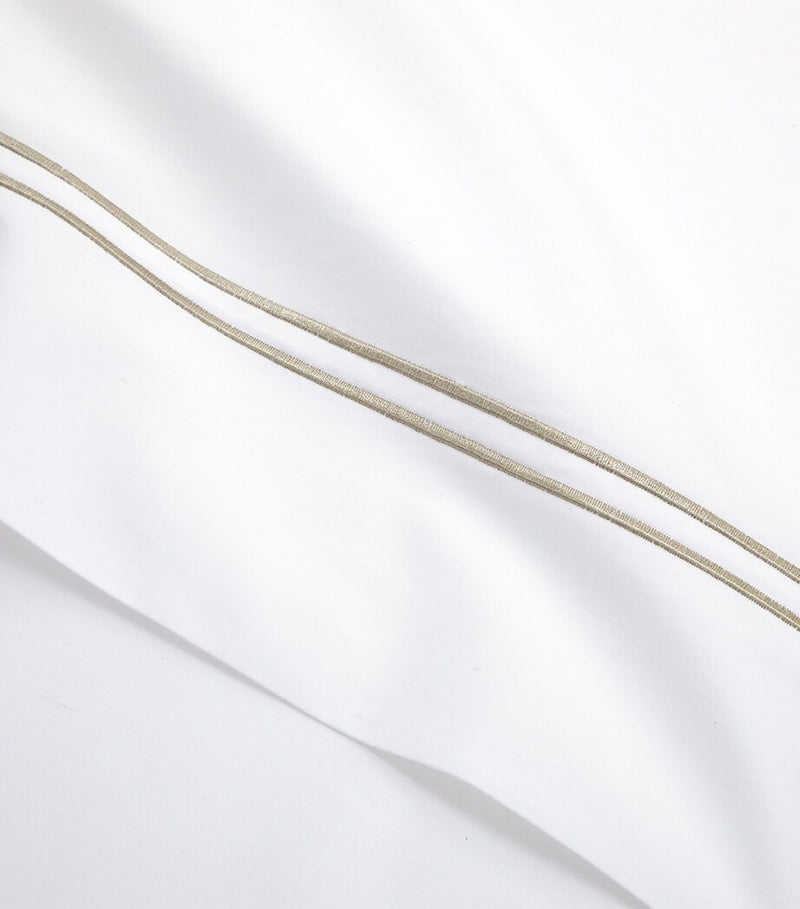 Yves Delorme Organic Cotton Duo Pierre Super King Flat Sheet 270cm x 295cm (British brand)