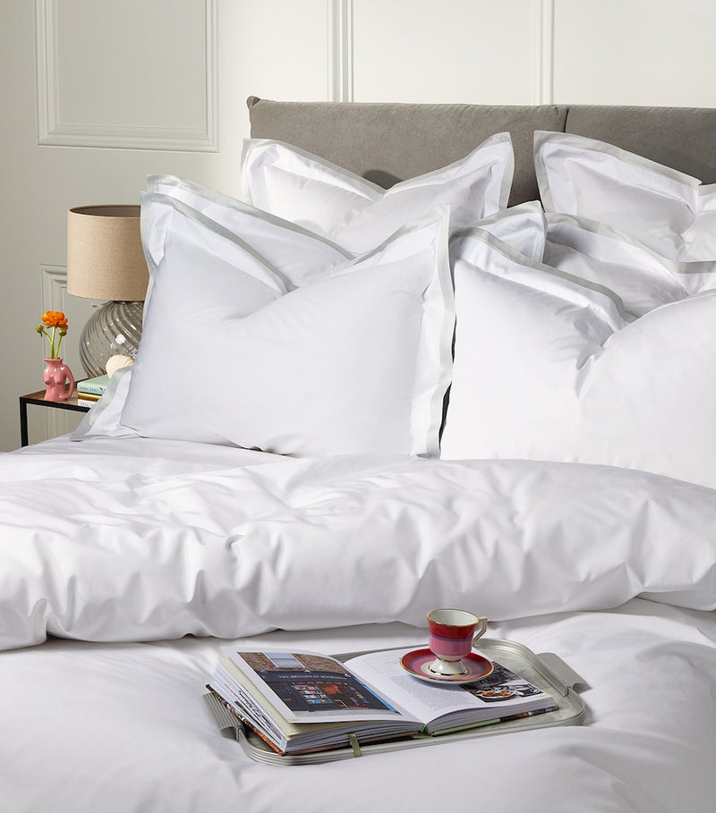 Celso De Lemos Oxford pillowcase with contrasting trim 50cm x 75cm - British product