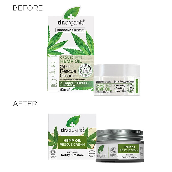 Dr Organic Hemp Oil 24hr Rescue Cream 50ml - McGrocer