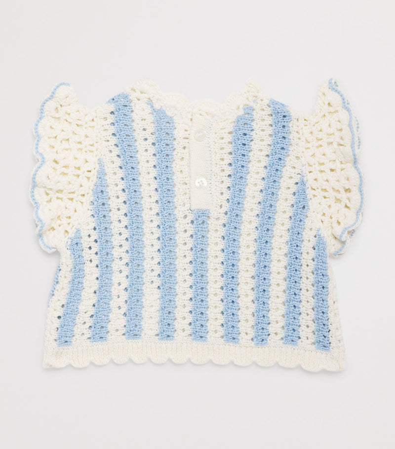 Louise Misha cotton crochet Lyse top 6-24 months, UK version