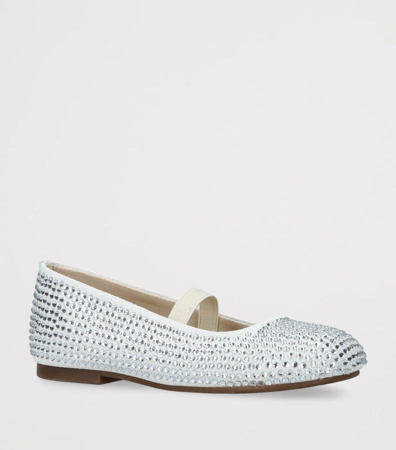 BabyWalker leather Mary Jane shoes with Swarovski crystal embellishments - British product