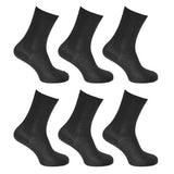 Non Elastic Boot Socks Pack Of 6 Women Size 4-8