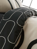 Catherine Lansfield Natural Linear Curve Geo duvet cover set - British product
