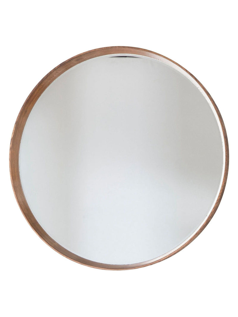 Gallery Home Natural Lainey Round Mirror