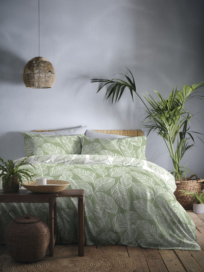 Matteo Fusion Green Duvet Cover and Pillowcase Set
