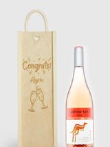 Gifted Drinks Personalised Congratulations Rose Wine Gift Box