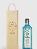 Personalised Merry Christmas Gift Box With Bombay Sapphire by Gifted Drinks
