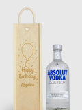 Absolut Vodka personalised happy birthday gift box, imported from the UK