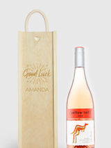 Gifted Drinks Rose Wine Personalised Good Luck Gift Box