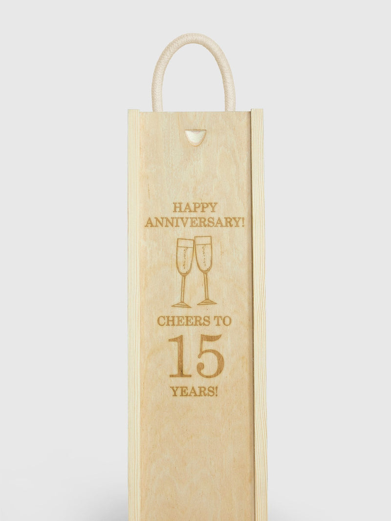 Bombay Sapphire gin personalised anniversary gift box, imported from the UK
