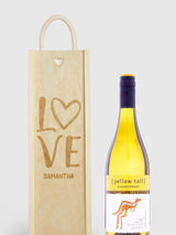 Gifted Drinks Personalised with Love White Wine Gift Box