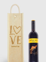 Gifted Drinks Personalised with Love Gift Box Red Wine