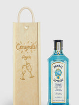 Bombay Sapphire Personalised Congratulations Gin Gift Box